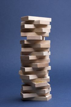 Some children's  wooden domino bricks