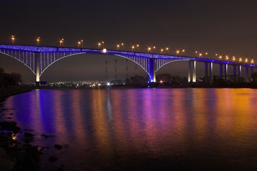 Bridge at night,Varna,Bulgaria