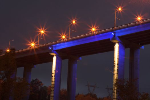 Bridge at night,Varna,Bulgaria