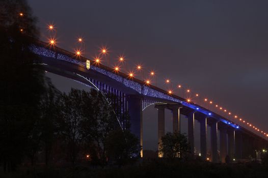 Bridge at night,Varna,Bulgaria