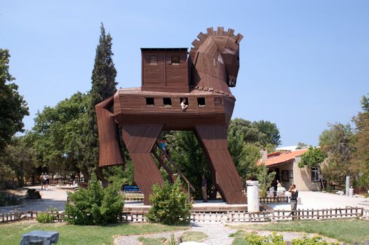 Reconstruction of the Trojan Horse, Turkey, Troja