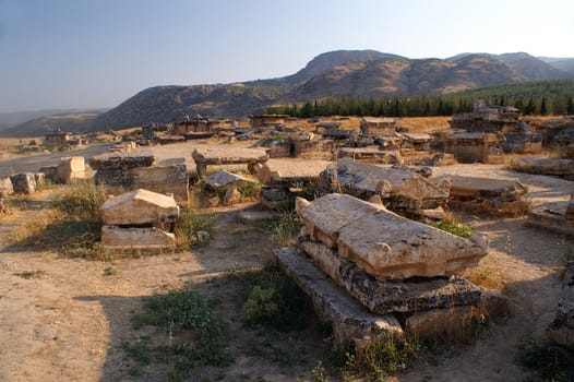 Old Pamukale Mausoleum in Turkay