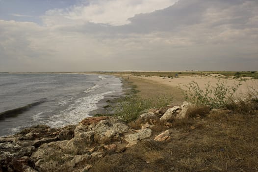 Picture of beach in Bulgaria,morning