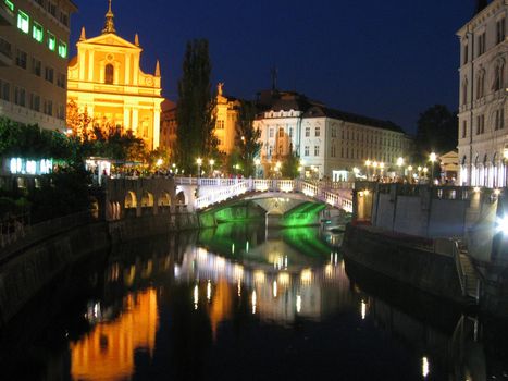 Ljubljana and Ljubljanica River