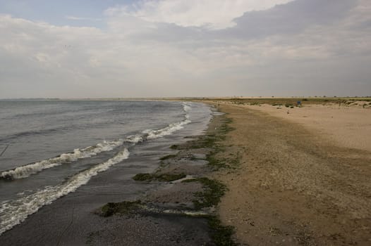 Picture of beach in Bulgaria,morning