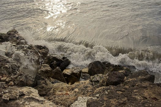 Picture of beach in Bulgaria,morning