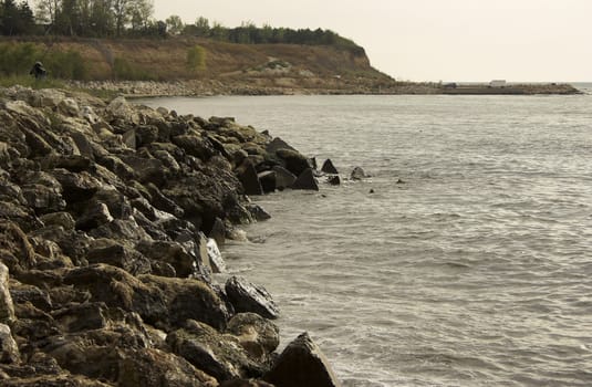 Picture of beach in Bulgaria,morning