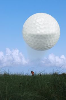 golfer on ballybunion golf course