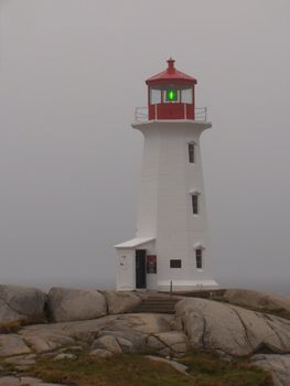 Lighthouse at Peggy's Cove, NS, Canada.