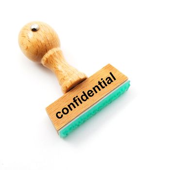 confidential concept with stamp in office and copyspace