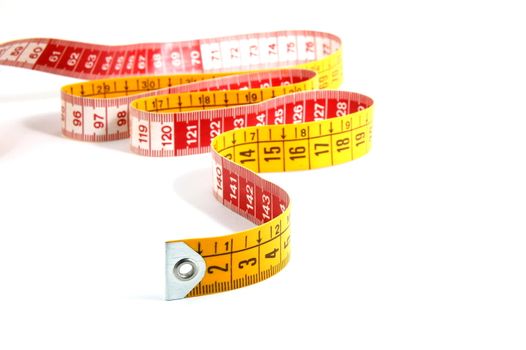 measuring tape isolated on a white background