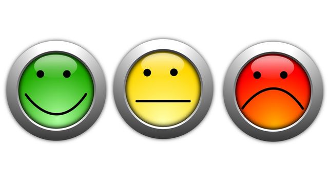 business customer service feedback concept with survey button