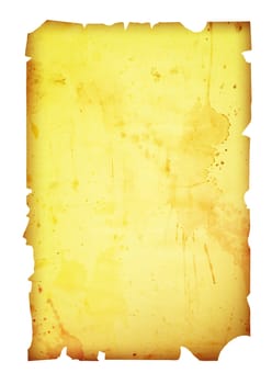 Image of the old parchment with ragged charred edges