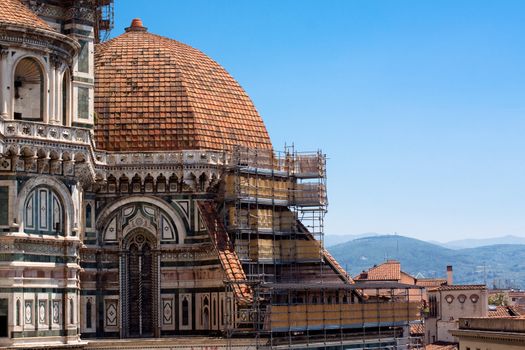 Basilica di Santa Maria del Fiore under costraction
