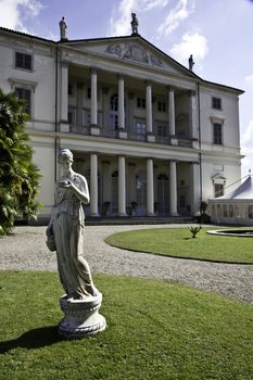 Facade of an Italian Villa in Piemonte, close to Turnin - Italy