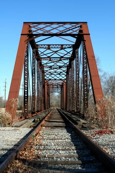 A Old railroad bridge