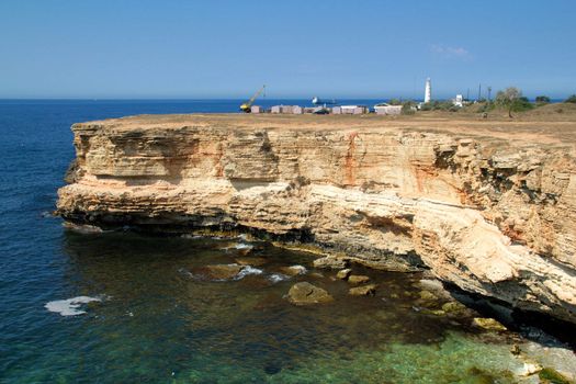 Rocky cliffs, the Black Sea coast