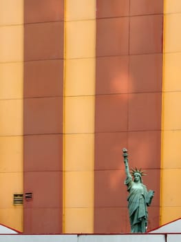 small replica of statue of liberty in Manhattan, New York