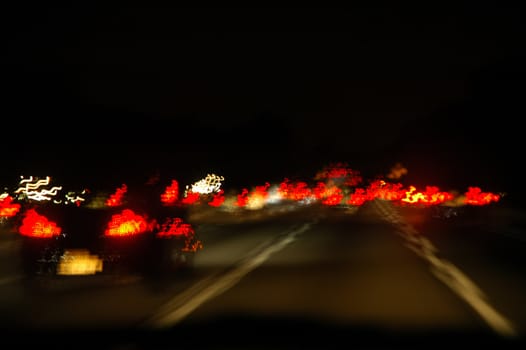 night traffic photo; i have set a longer time to gain the motion blur, as it looks more dramatic