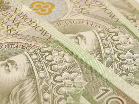 Polish zloty currency money - banknotes and coins