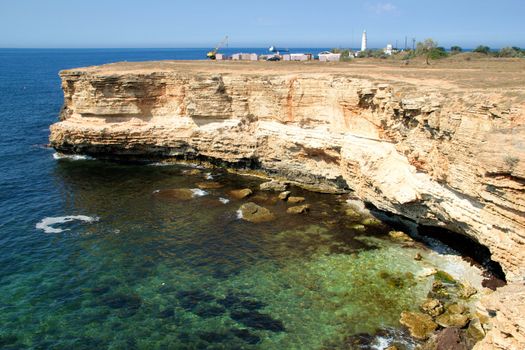 Rocky cliffs, the Black Sea coast