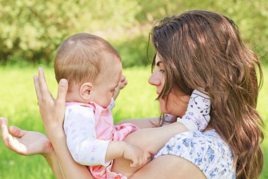 Happy mother with child