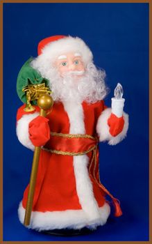 Photography of Santa claus with kids, decorative toy- Christmas theme.