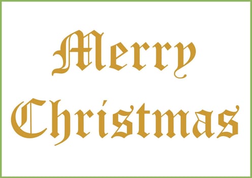 Golden text with words Merry Christmas  over red background