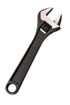 Adjustable wrench isolated on white background