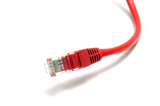 Computer Network Cable isolated on white background