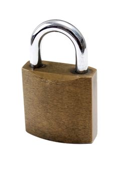 Padlock isolated on white background
