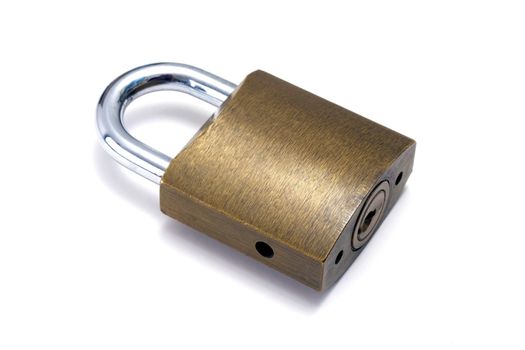 Padlock isolated on white background