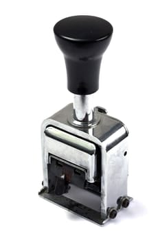 Rubber stamp isolated on white