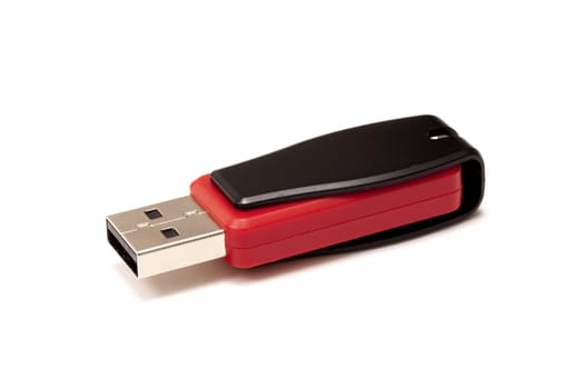 USB storage drive isolated on white