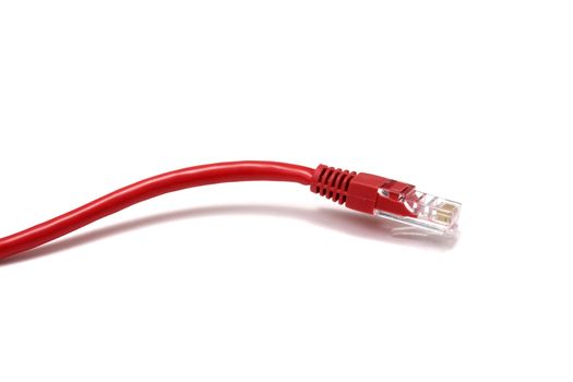 Computer Network Cable isolated on white background