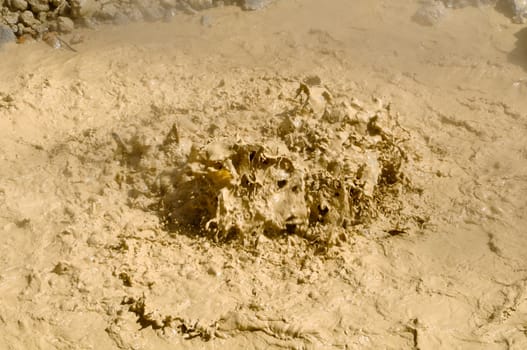 Boiling Mud Pot in Mount Lassen National Park