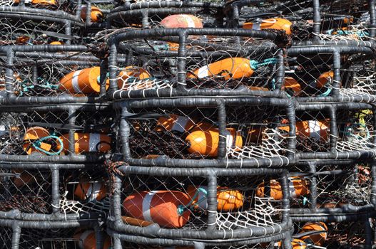 Crab Pots Stacked