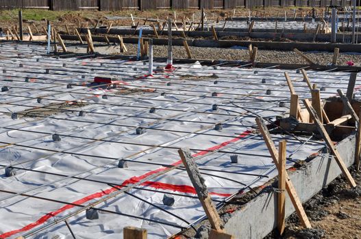 New Home Foundation Concrete