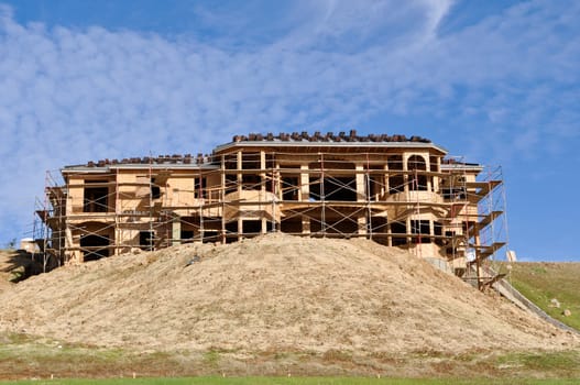 New Large Home Under Construction