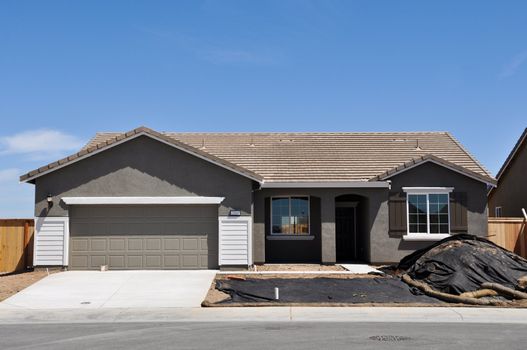 New Modern Home Under Construction