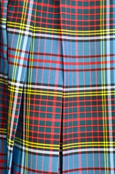 Scottish Kilt Background Close Up