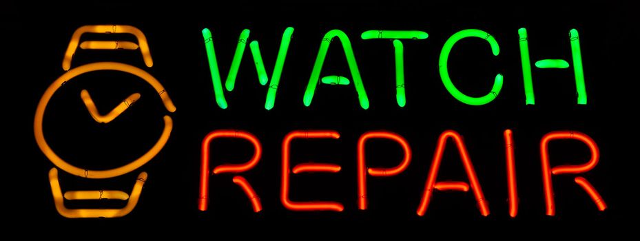Watch Repair Neon Sign