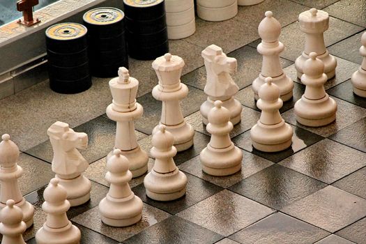 checkmate white and black