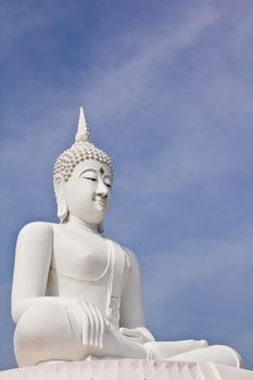 Buddha statue in temple Saraburi of Thailand