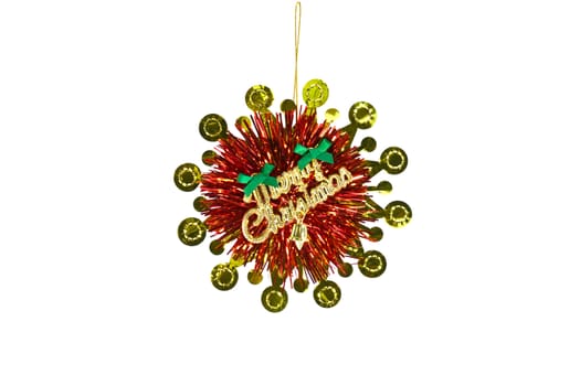 Christmas Decoration photo on the white background