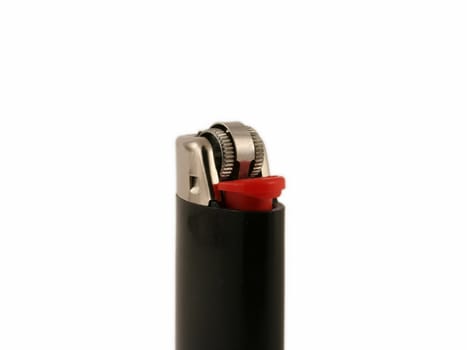 black  lighter for smoking in  on a white background