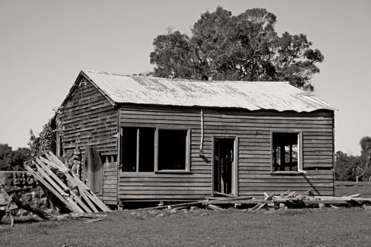 An abandoned farmhouse near the town of Pemberton in Western Australia.