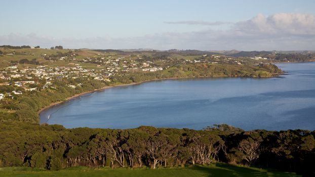 A scene along the Pacific coast of the north-eastern corner of North Island, New Zealand.