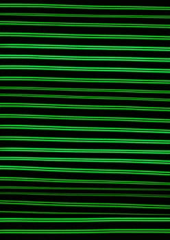 Abstract background with green stripes on black