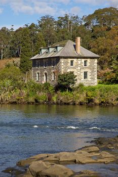 The Stone Store in the Kotorigo-Kerikeri Basin Heritage Area of North Island, New Zealand. Completed in 1836, it is the oldest stone building in New Zealand.